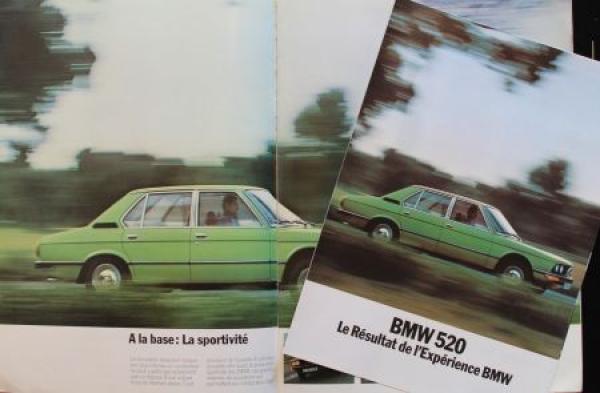 BMW 520 Modelprogram 1972 Carbrochure  (8614)